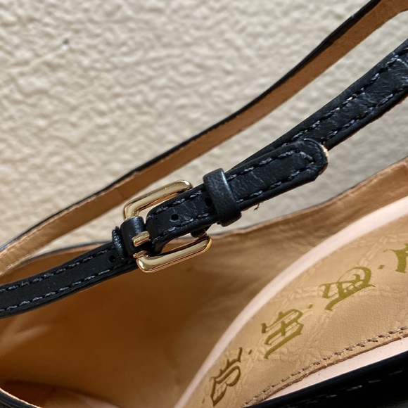 NIB L.A.M.B. Gwen Stefani Leather peep toe heels 10M Gorgeous! - Picture 5 of 16